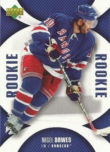 #118 Nigel Dawes - New York Rangers - 2006-07 Upper Deck Mini Jersey Hockey