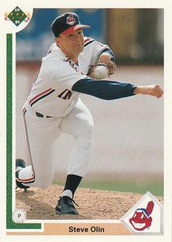 #118 Steve Olin - Cleveland Indians - 1991 Upper Deck Baseball