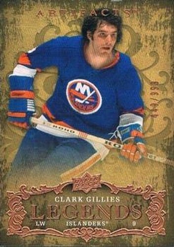 #118 Clark Gillies - New York Islanders - 2008-09 Upper Deck Artifacts Hockey