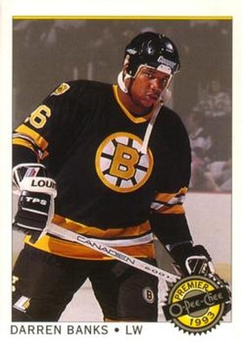 #118 Darren Banks - Boston Bruins - 1992-93 O-Pee-Chee Premier Hockey