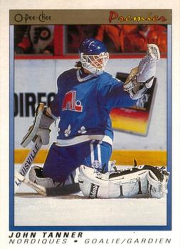 #118 John Tanner - Quebec Nordiques - 1990-91 O-Pee-Chee Premier Hockey