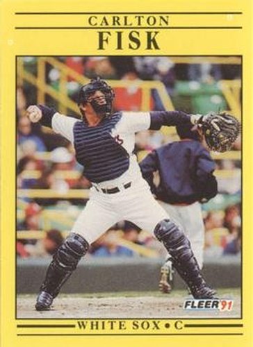 #118 Carlton Fisk - Chicago White Sox - 1991 Fleer Baseball
