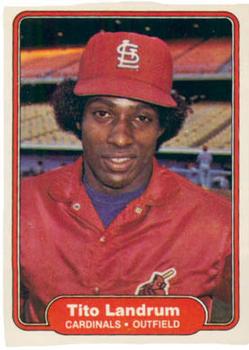 #118 Tito Landrum - St. Louis Cardinals - 1982 Fleer Baseball