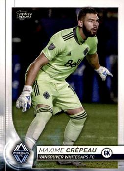 #118 Maxime Crepeau - Vancouver Whitecaps FC - 2020 Topps MLS Soccer