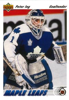 #118 Peter Ing - Toronto Maple Leafs - 1991-92 Upper Deck Hockey