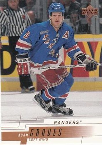 #118 Adam Graves - New York Rangers - 2000-01 Upper Deck Hockey
