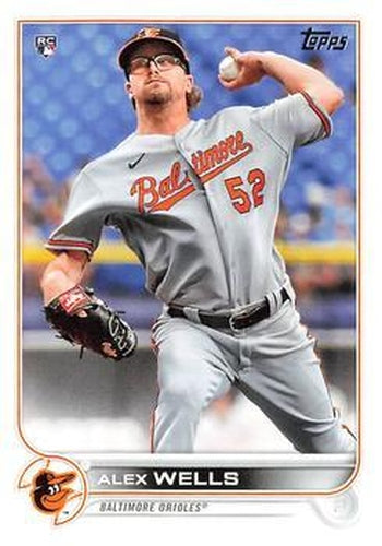 #118 Alex Wells - Baltimore Orioles - 2022 Topps Baseball
