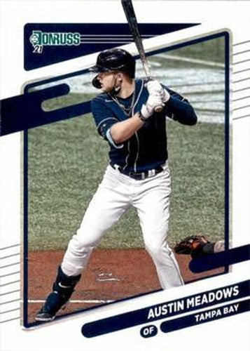 #118 Austin Meadows - Tampa Bay Rays - 2021 Donruss Baseball