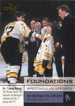 #118 Phil Esposito / Ray Bourque - Boston Bruins - 2002-03 Upper Deck Foundations Hockey