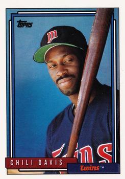 #118 Chili Davis - Minnesota Twins - 1992 Topps Baseball