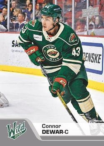 #118 Connor Dewar - Iowa Wild - 2020-21 Upper Deck AHL Hockey