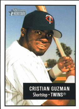#118 Cristian Guzman - Minnesota Twins - 2003 Bowman Heritage Baseball