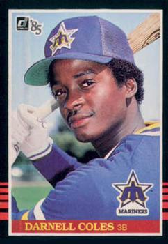 #118 Darnell Coles - Seattle Mariners - 1985 Donruss Baseball