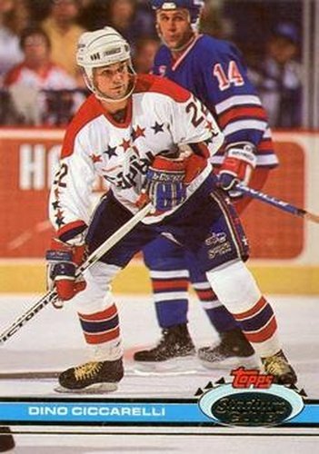 #118 Dino Ciccarelli - Washington Capitals - 1991-92 Stadium Club Hockey