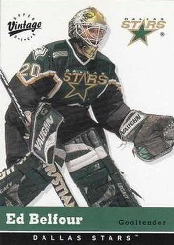 #118 Ed Belfour - Dallas Stars - 2000-01 Upper Deck Vintage Hockey
