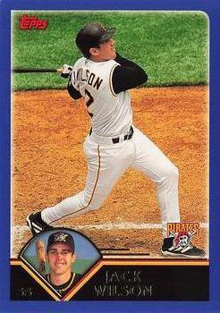 #118 Jack Wilson - Pittsburgh Pirates - 2003 Topps Baseball