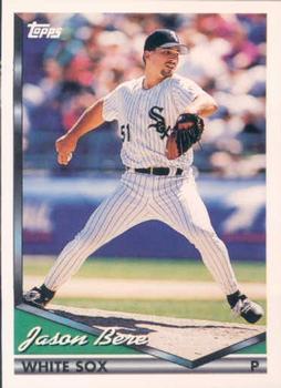 #118 Jason Bere - Chicago White Sox - 1994 Topps Baseball