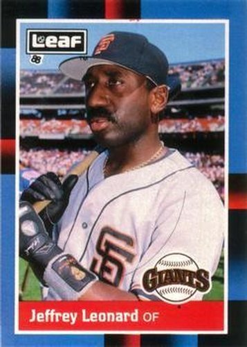 #118 Jeffrey Leonard - San Francisco Giants - 1988 Leaf Baseball
