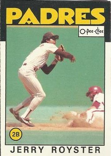 #118 Jerry Royster - San Diego Padres - 1986 O-Pee-Chee Baseball