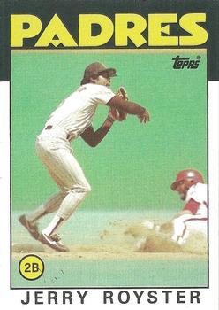 #118 Jerry Royster - San Diego Padres - 1986 Topps Baseball
