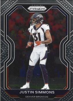 #118 Justin Simmons - Denver Broncos - 2020 Panini Prizm Football