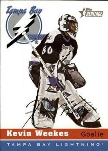 #118 Kevin Weekes - Tampa Bay Lightning - 2000-01 Topps Heritage Hockey