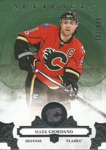 #118 Mark Giordano - Calgary Flames - 2017-18 Upper Deck Artifacts Hockey