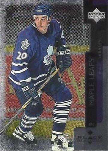#118 Mike Johnson  - Toronto Maple Leafs - 1997-98 Upper Deck Black Diamond Hockey