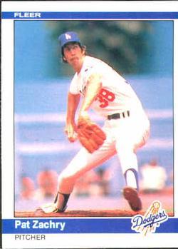 #118 Pat Zachry - Los Angeles Dodgers - 1984 Fleer Baseball
