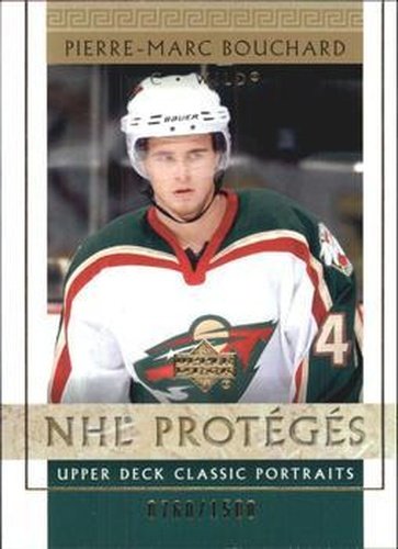#118 Pierre-Marc Bouchard - Minnesota Wild - 2002-03 Upper Deck Classic Portraits Hockey
