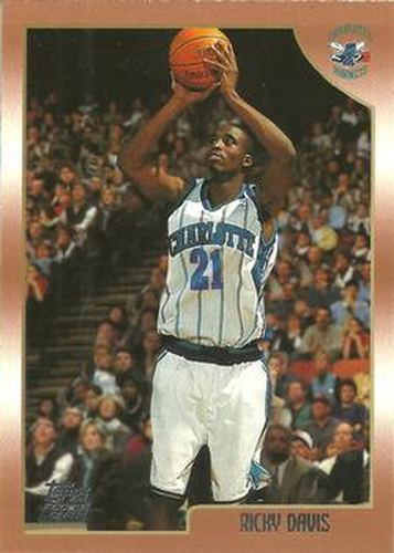 #118 Ricky Davis - Charlotte Hornets - 1998-99 Topps Basketball