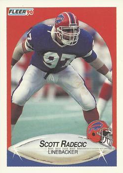 #118 Scott Radecic - Buffalo Bills - 1990 Fleer Football