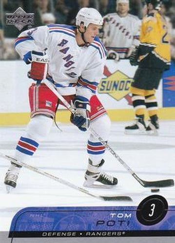 #118 Tom Poti - New York Rangers - 2002-03 Upper Deck Hockey