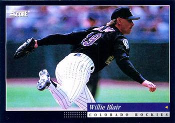 #118 Willie Blair - Colorado Rockies -1994 Score Baseball