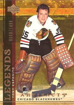 #118 Tony Esposito - Chicago Blackhawks - 2007-08 Upper Deck Artifacts Hockey