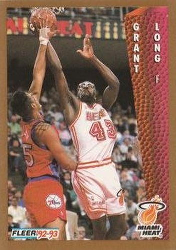 #118 Grant Long - Miami Heat - 1992-93 Fleer Basketball