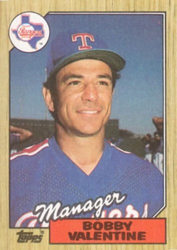 #118 Bobby Valentine - Texas Rangers - 1987 Topps Baseball