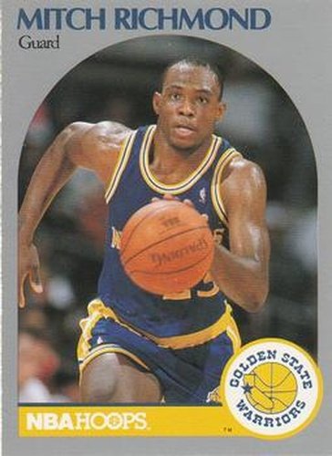 #118 Mitch Richmond - Golden State Warriors - 1990-91 Hoops Basketball