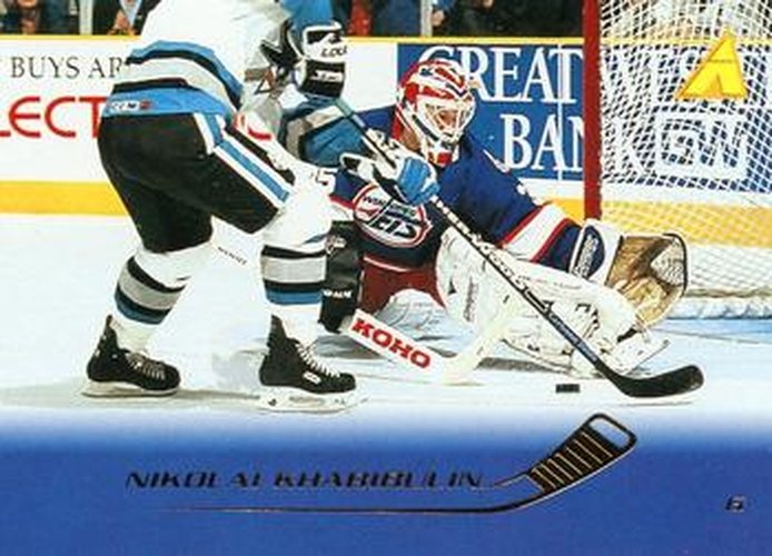 #118 Nikolai Khabibulin - Winnipeg Jets - 1995-96 Pinnacle Hockey