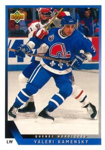 #118 Valeri Kamensky - Quebec Nordiques - 1993-94 Upper Deck Hockey