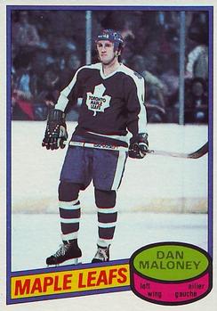 #118 Dan Maloney - Toronto Maple Leafs - 1980-81 O-Pee-Chee Hockey