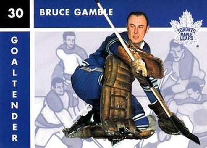 #118 Bruce Gamble - Toronto Maple Leafs - 1995-96 Parkhurst 1966-67 Hockey