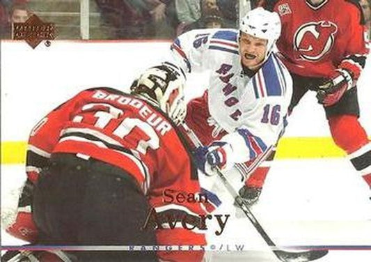 #118 Sean Avery - New York Rangers - 2007-08 Upper Deck Hockey