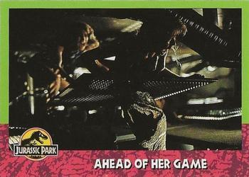 #118 Ahead of Her Game - 1993 Topps Jurassic Park