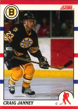 #118 Craig Janney - Boston Bruins - 1990-91 Score Canadian Hockey