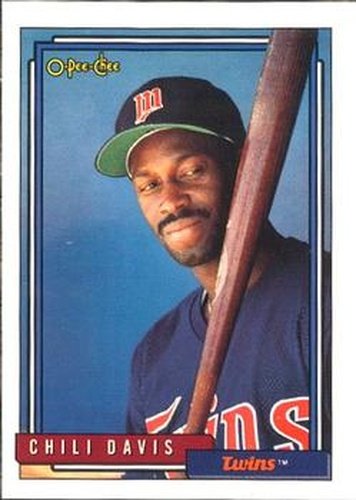 #118 Chili Davis - Minnesota Twins - 1992 O-Pee-Chee Baseball