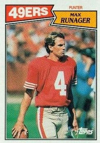 #118 Max Runager - San Francisco 49ers - 1987 Topps Football