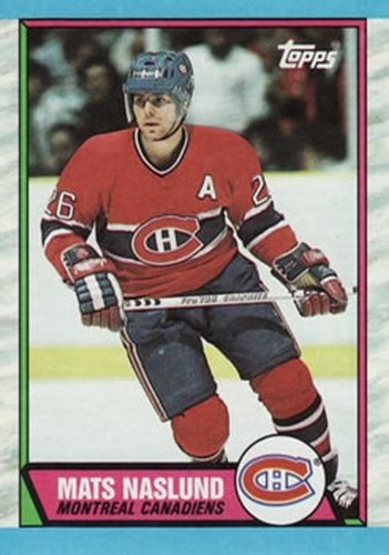 #118 Mats Naslund - Montreal Canadiens - 1989-90 Topps Hockey
