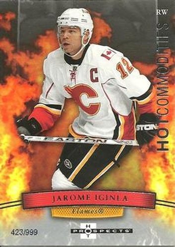#118 Jarome Iginla - Calgary Flames - 2007-08 Fleer Hot Prospects Hockey