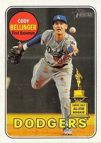 #118e Cody Bellinger - Los Angeles Dodgers - 2018 Topps Heritage Baseball